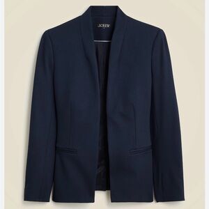 JCrew Going Out Blazer Navy Women’s Size 12 Stretch Twill Preppy